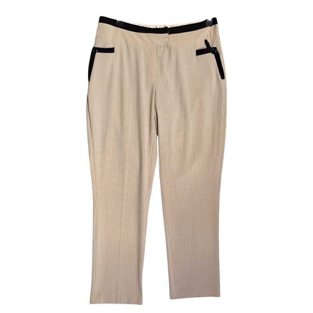 Slimming Pinstripe Business Casual Pants By Ashley Stewart Size 12W